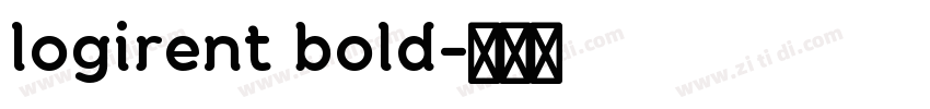 logirent bold字体转换